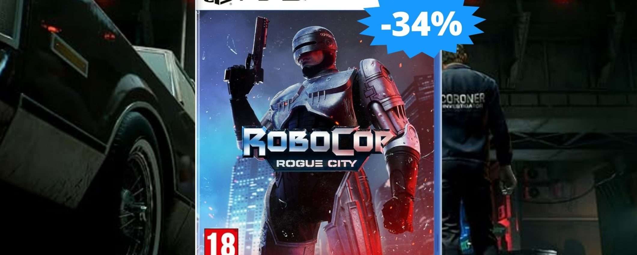 RoboCop Rogue City per PS5: un'OCCASIONE su Amazon (-34%)