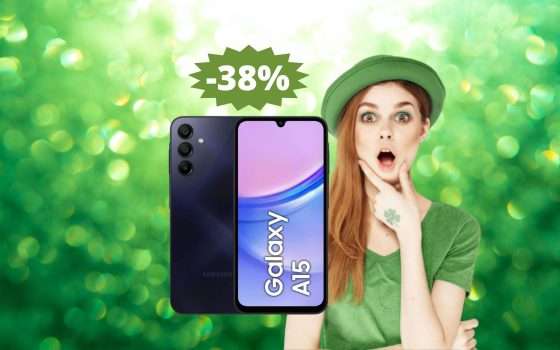 Samsung Galaxy A15: OLTRE 50 euro di sconto su Amazon (-38%)