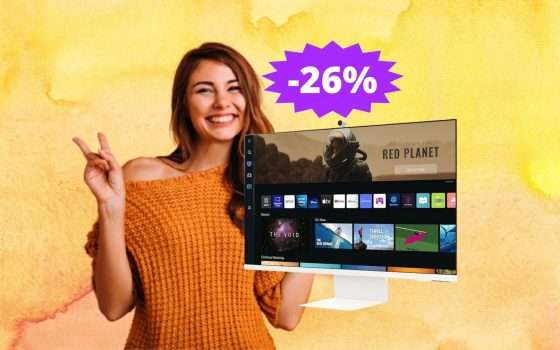 Samsung Smart Monitor M8: MEGA sconto del 26% su Amazon