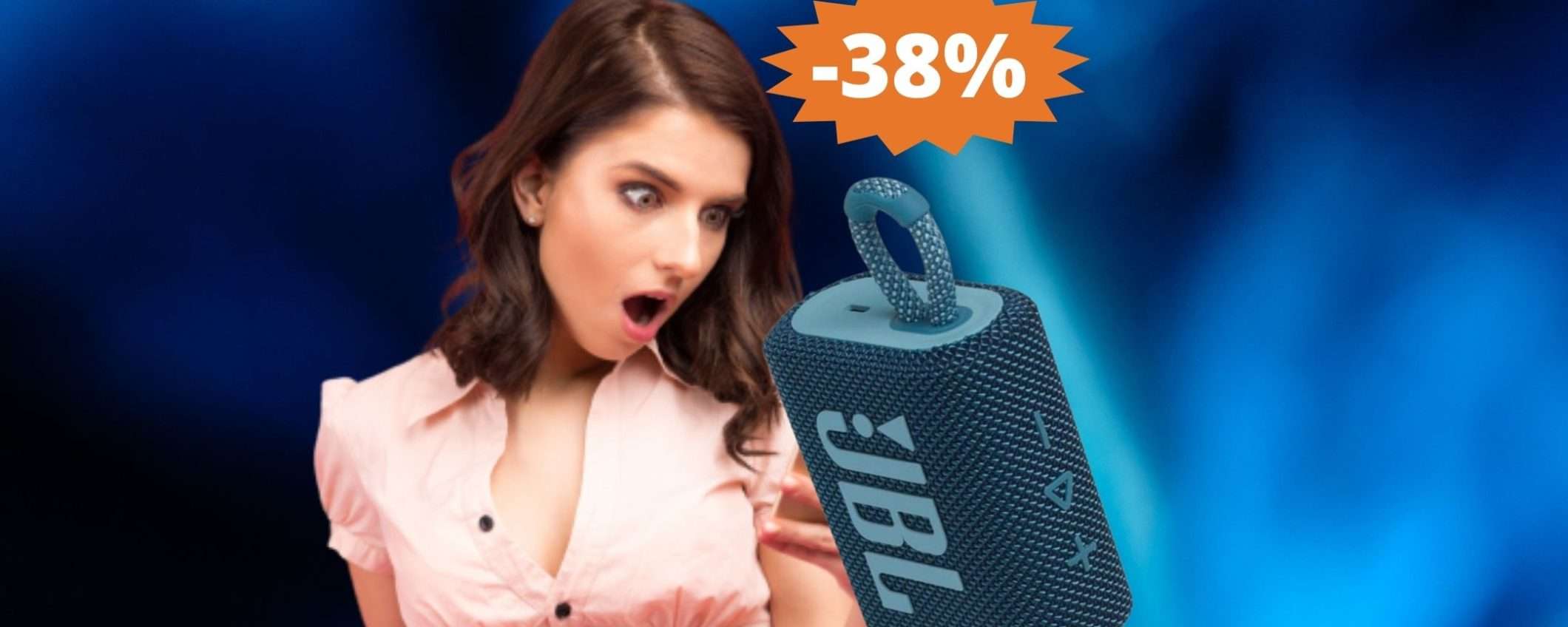 Speaker JBL Go 3: MEGA sconto del 38% su Amazon