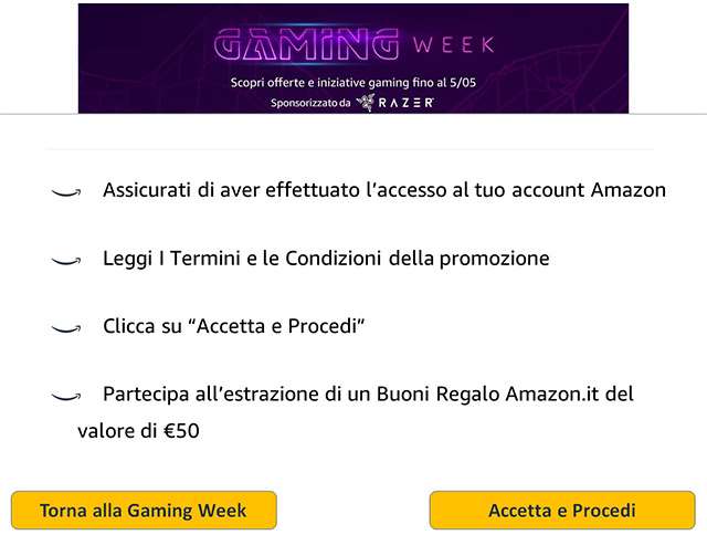 Il concorso della Gaming Week su Amazon: come partecipare