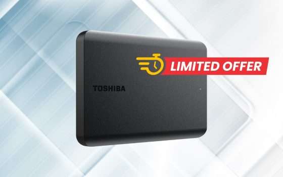 Hard Disk Esterno 4TB Toshiba SOTTO i 100€ in OFFERTA su Amazon