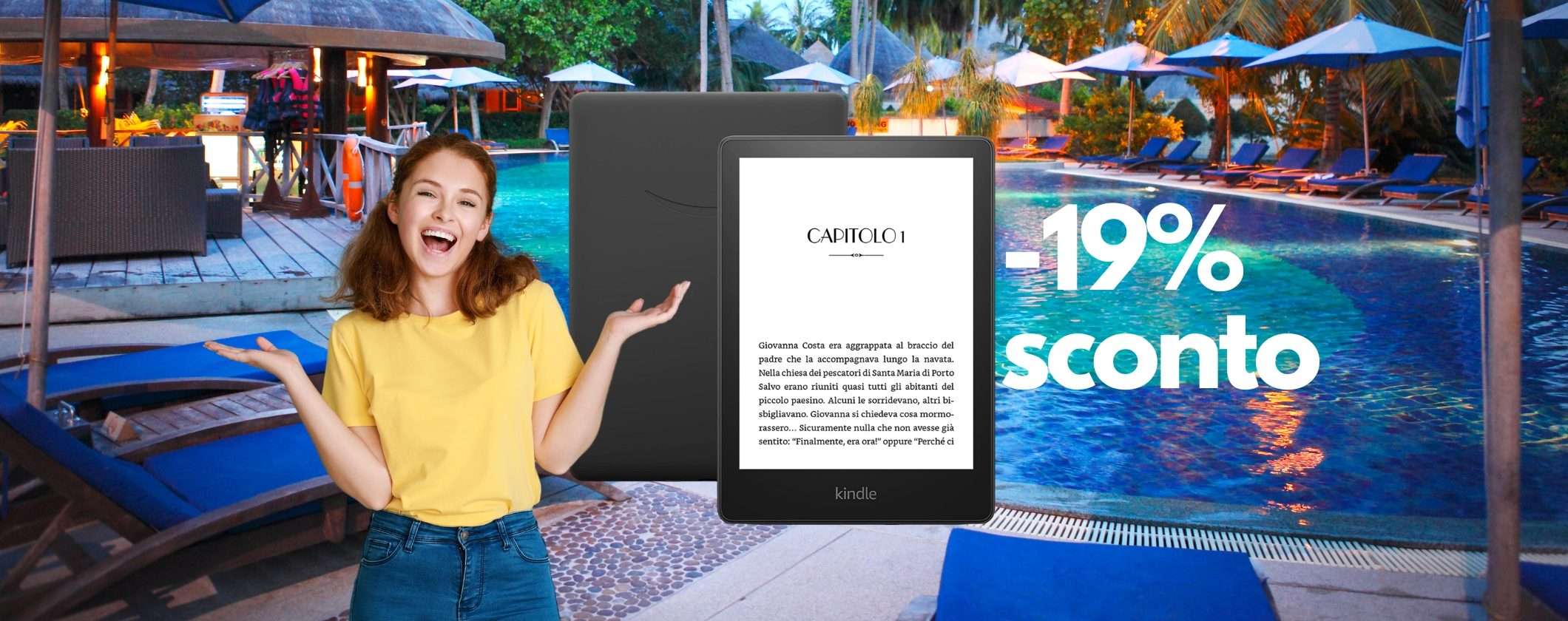 Kindle Paperwhite al 19% di SCONTO: anche a rate TASSO ZERO