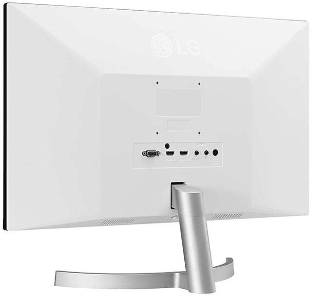 Il pannello posteriore del monitor LG 27ML60SP da 27 pollici