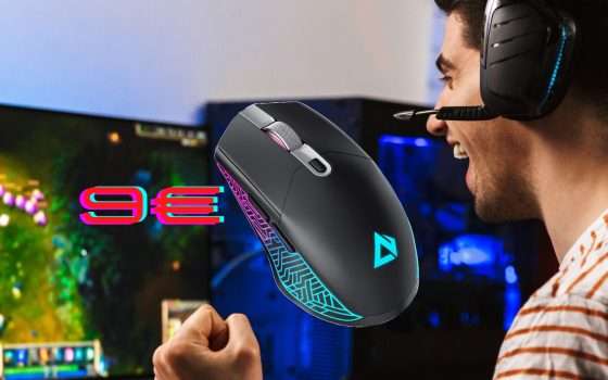 Mouse Gaming Aukey GM-F3: precisione SPAZIALE a soli 9€