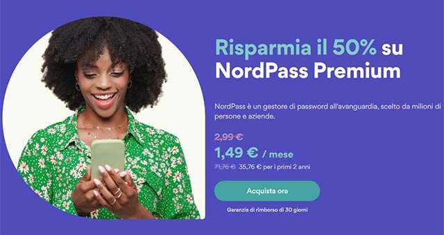 L'offerta speciale di NordPass