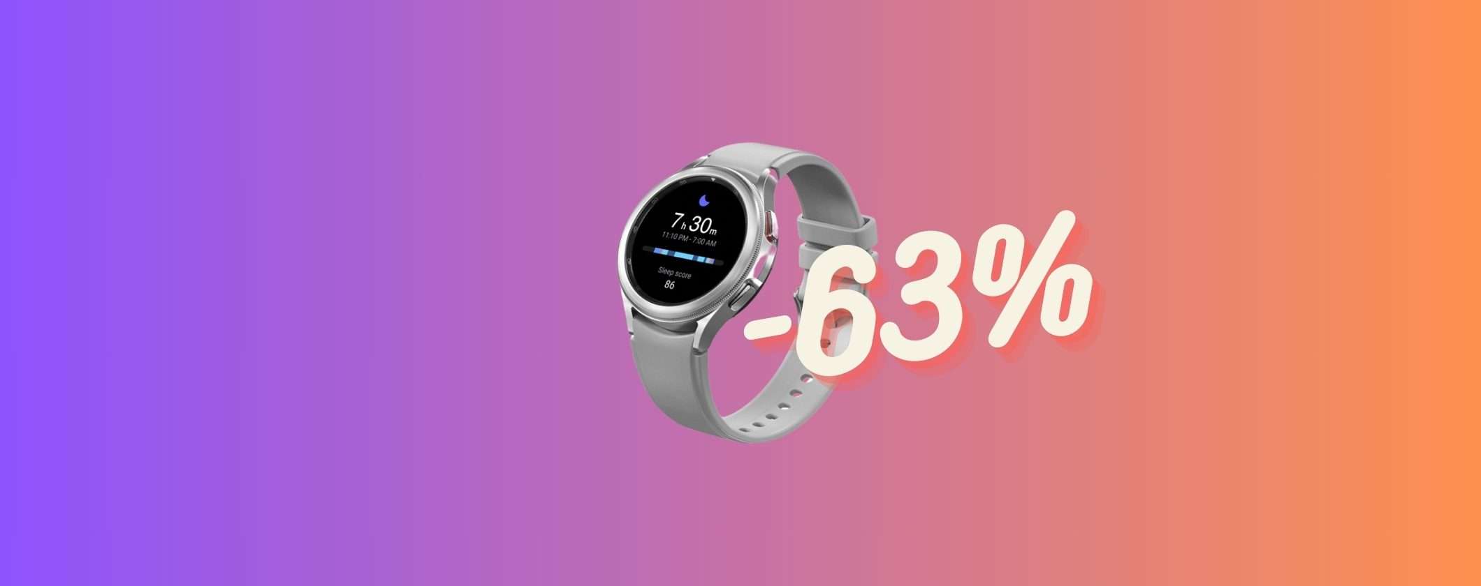 Samsung Galaxy Watch4 Classic: FOLLE 63% di sconto Amazon