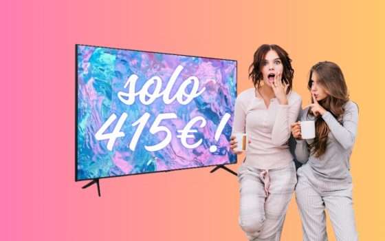 Samsung TV 4K 55 pollici, non è uno scherzo: solo 415€ su eBay