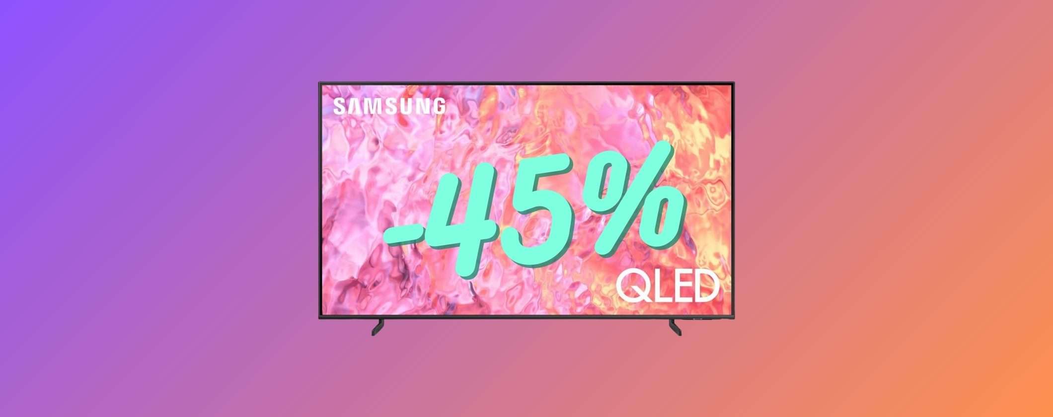 Samsung TV QLED 4K (quasi) in REGALO su Amazon: pochi pezzi