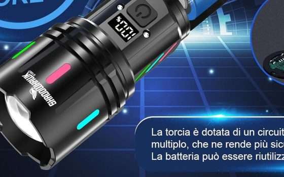 DOPPIO SCONTO su questa torcia LED da 30000 lumen