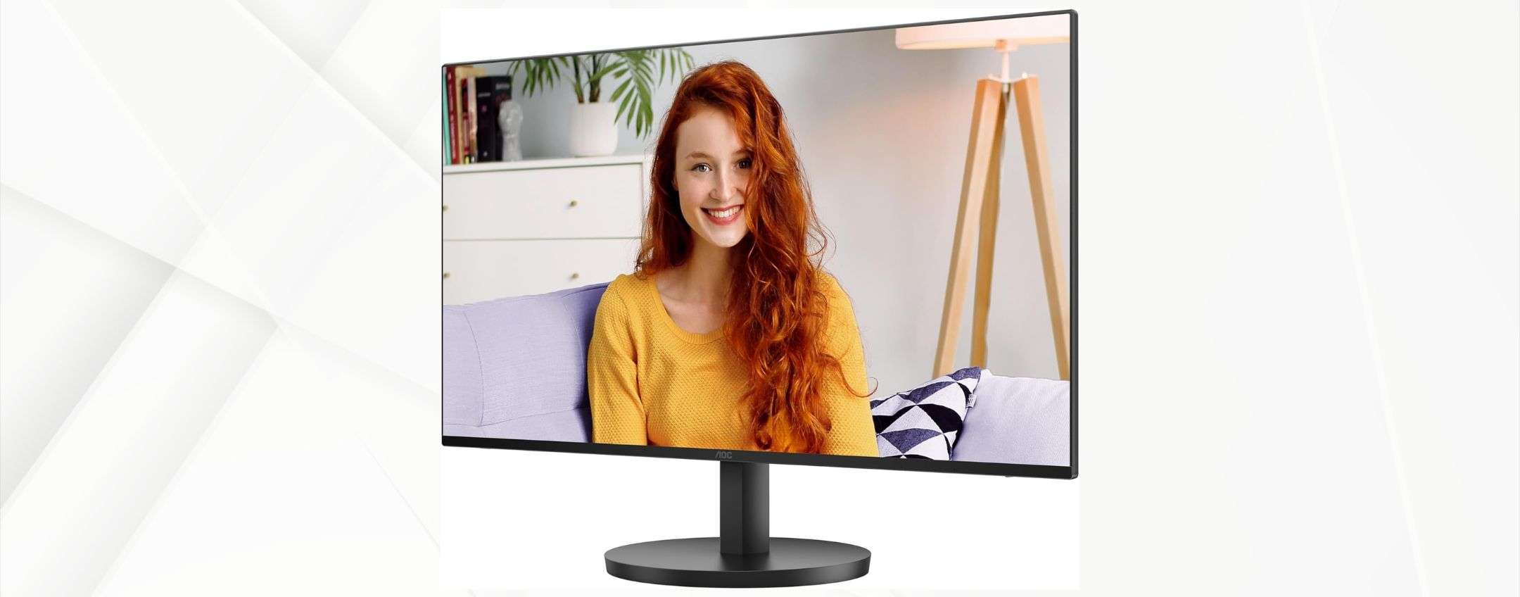 Monitor Full HD 24″ 100Hz con altoparlante in sconto a 79,90 euro (MINIMO)