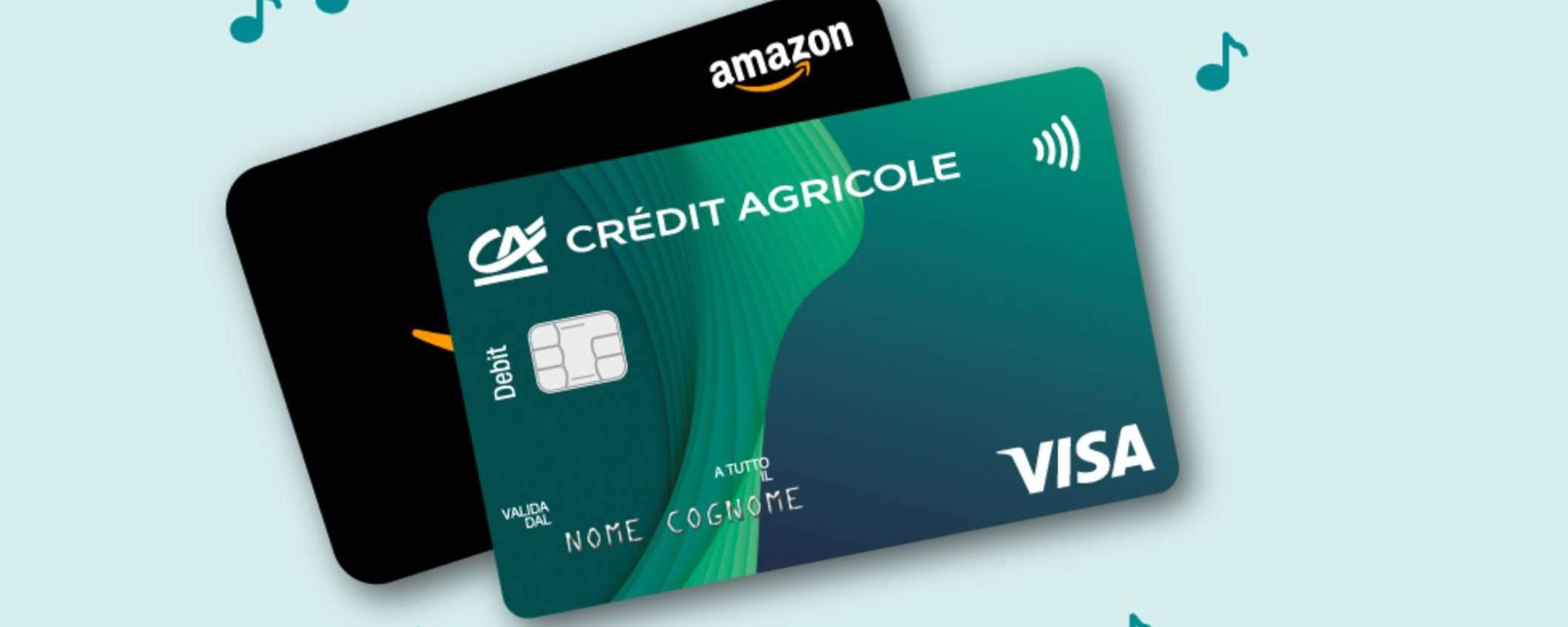 Con Crédit Agricole puoi ottenere fino a 100€ in Buoni Amazon: apri il conto entro il 30/05