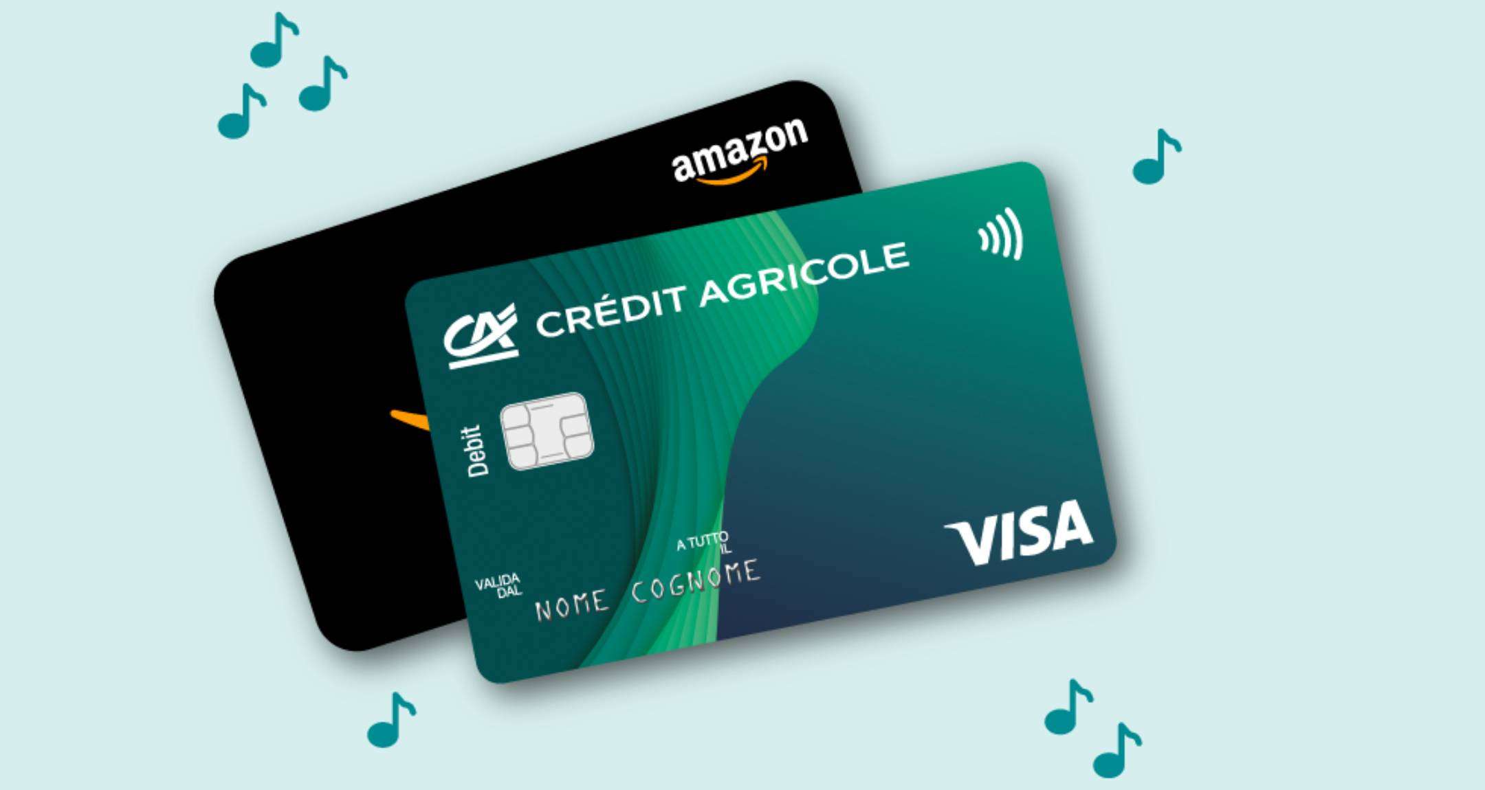 Con Crédit Agricole puoi ottenere fino a 100€ in Buoni Amazon: apri il conto entro il 30/05