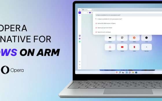 Opera: versione nativa per Windows su ARM