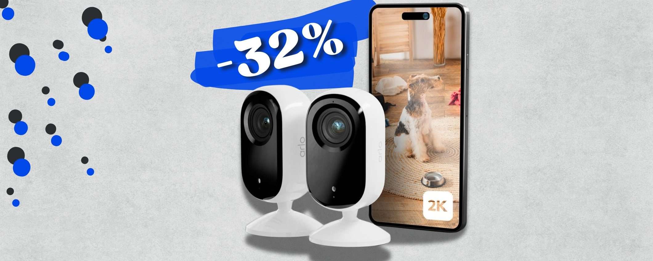 Arlo Essential 2 di nome e di fatto: telecamere WiFi 2K da mettere a casa