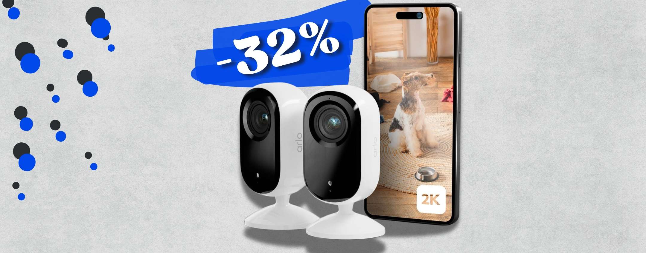 Arlo Essential 2 di nome e di fatto: telecamere WiFi 2K da mettere a casa