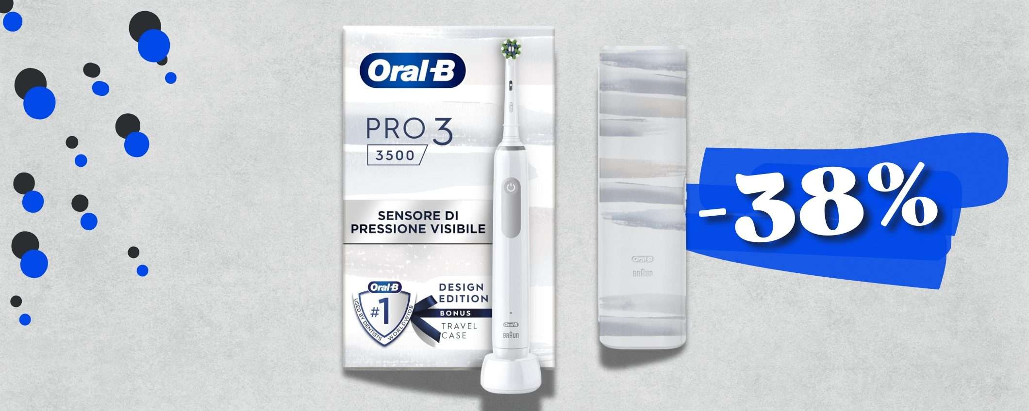 Oral-B per un sorriso SMAGLIANTE: spazzolino elettrico sconto 38%