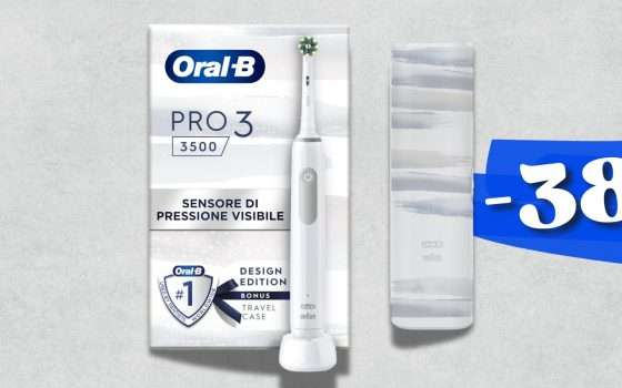 Oral-B per un sorriso SMAGLIANTE: spazzolino elettrico sconto 38%