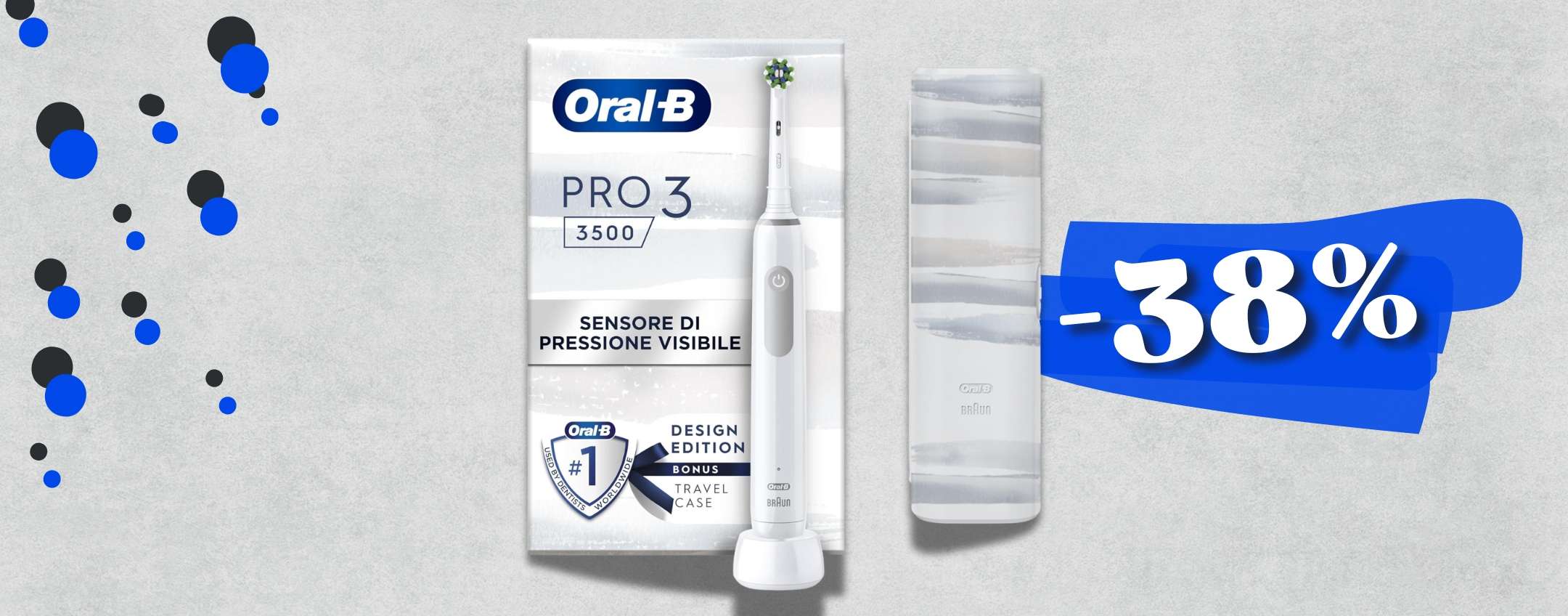 Oral-B per un sorriso SMAGLIANTE: spazzolino elettrico sconto 38%