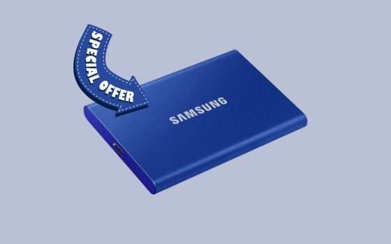 SSD Samsung T7: 500GB, 1TB o 2TB è una festa di sconti su Amazon