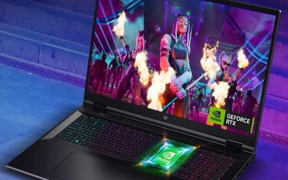 Notebook gaming mostruoso (Core i9-14, RTX 4070): SCONTO 300€