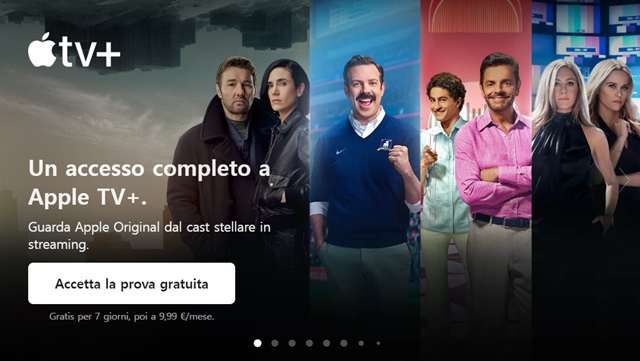 apple tv plus accetta la prova gratuita