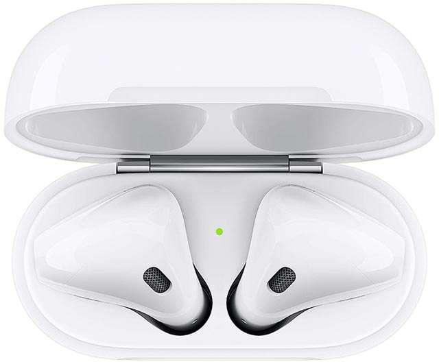 Gli auricolari wireless Apple AirPods di seconda generazione