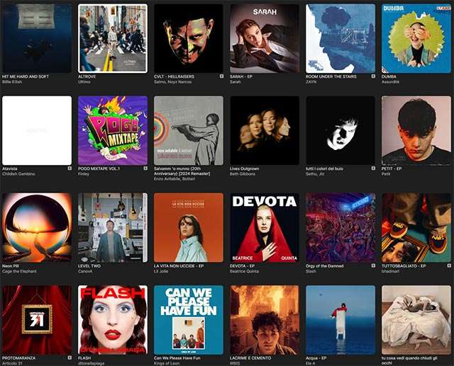 Le ultime uscite su Apple Music