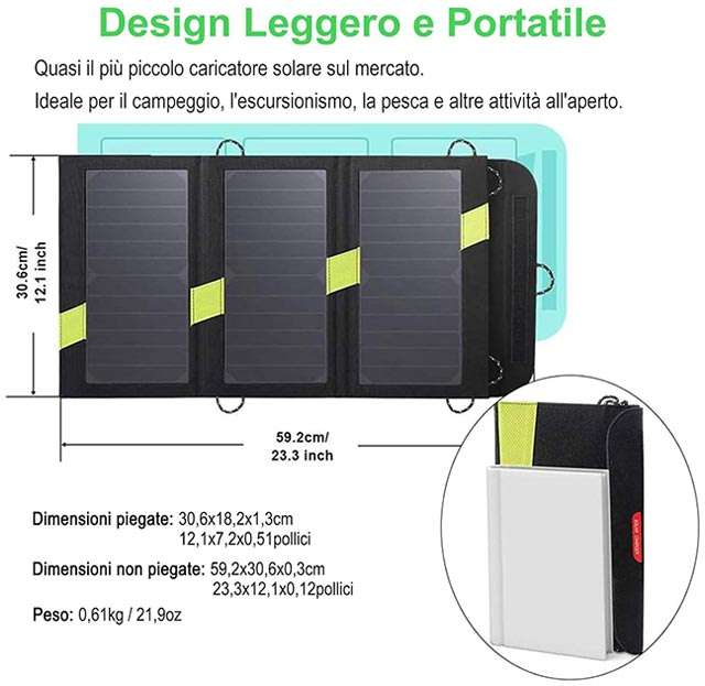 Il caricatore solare portatile da 20 W di X-DRAGON