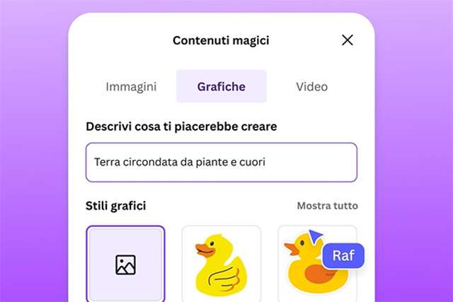 I Contenuti magici di Canva