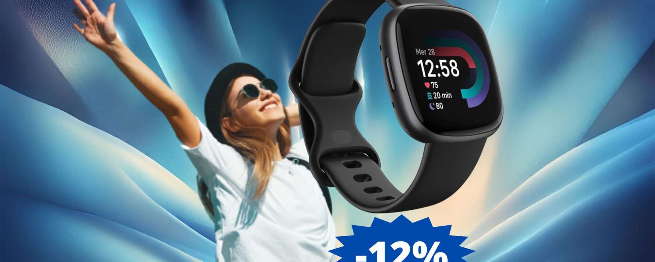 Fitbit Versa 4: sconto ESCLUSIVO del 12% su Amazon