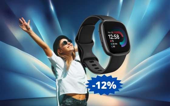 Fitbit Versa 4: sconto ESCLUSIVO del 12% su Amazon