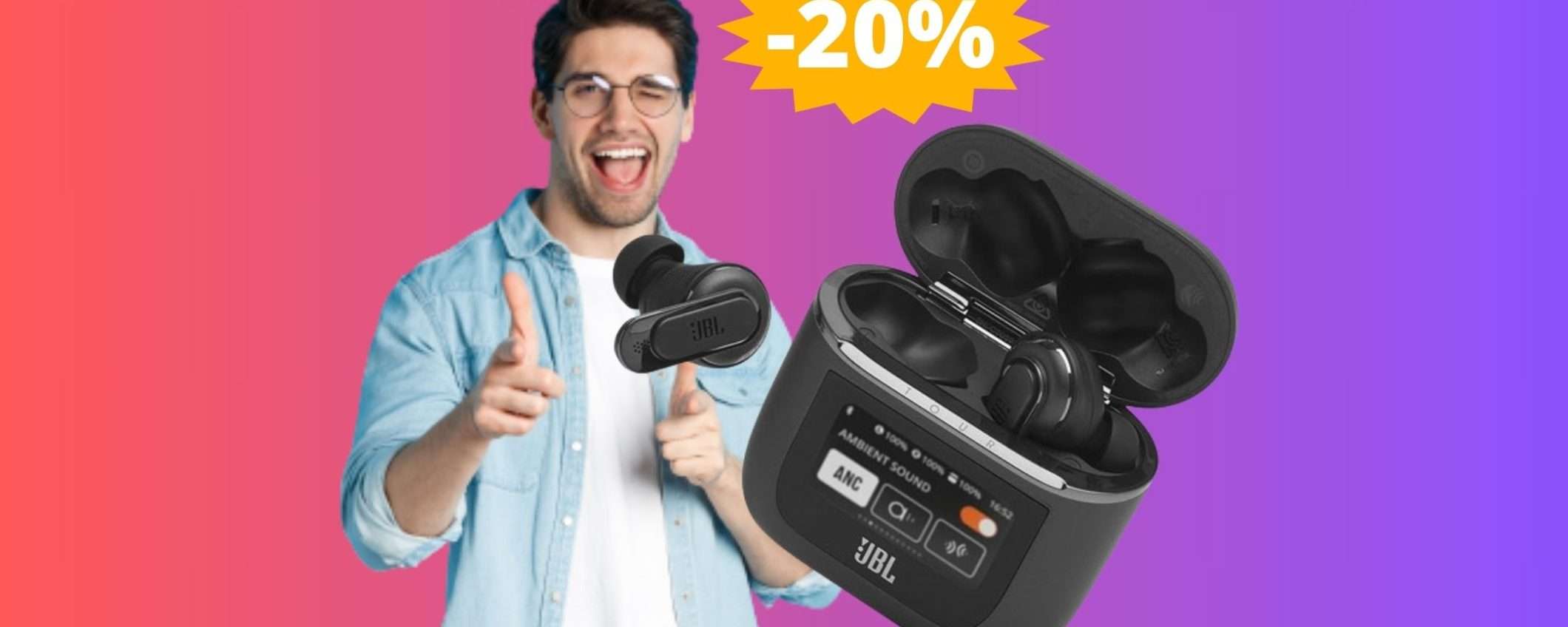 Auricolari JBL Tour Pro 2: un'OCCASIONE imperdibile (-20%)