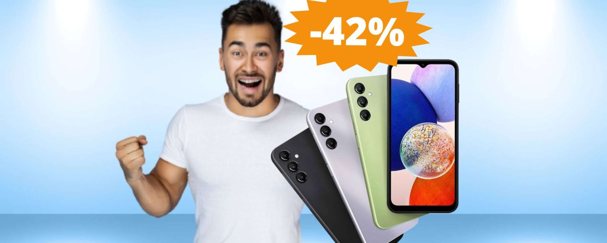 Samsung Galaxy A14: un AFFARE da non perdere su Amazon (-42%)