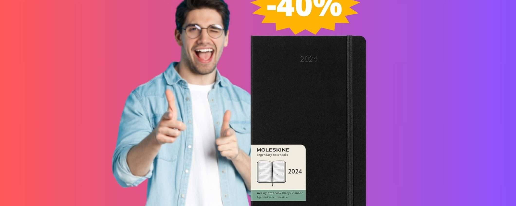 Agenda settimanale Moleskine: un AFFARE da non perdere (-40%)