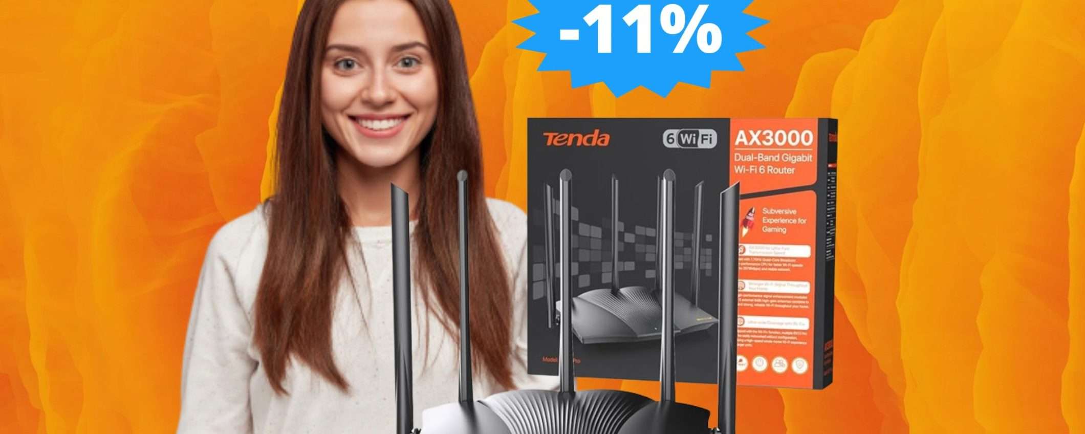 Router Tenda RX12 Pro: sconto ESCLUSIVO del 11% su Amazon