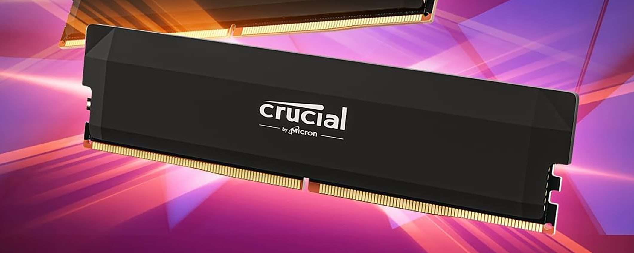 RAM DDR5: risparmia 42% su Crucial Pro da 64 GB (2x32 GB)