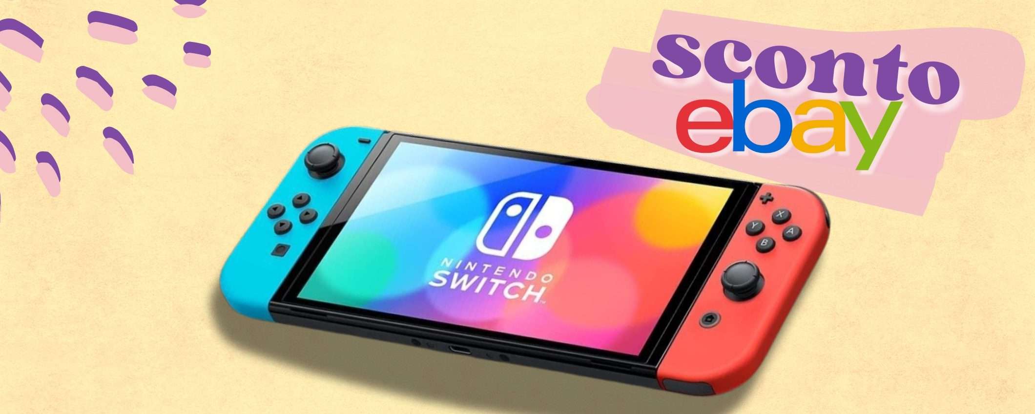 Nintendo Switch OLED per giocare in 3 modi diversi, sconto FURIOSO eBay