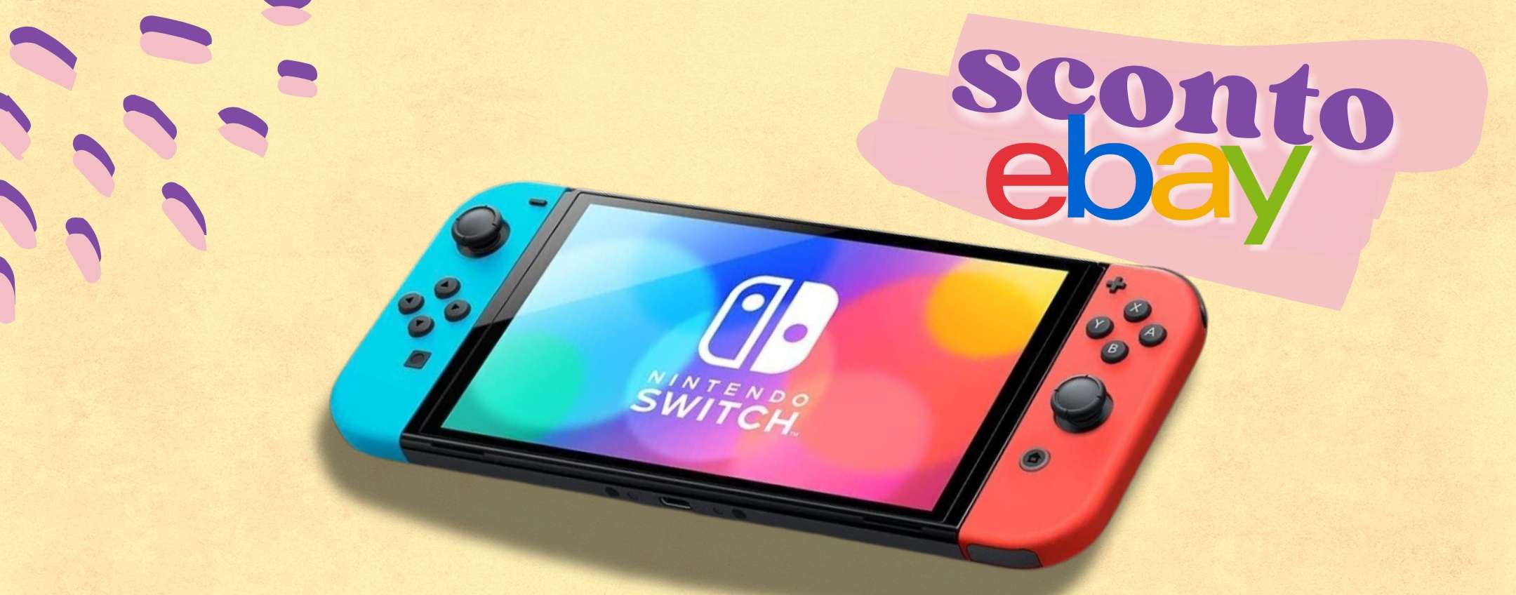 Nintendo Switch OLED per giocare in 3 modi diversi, sconto FURIOSO eBay