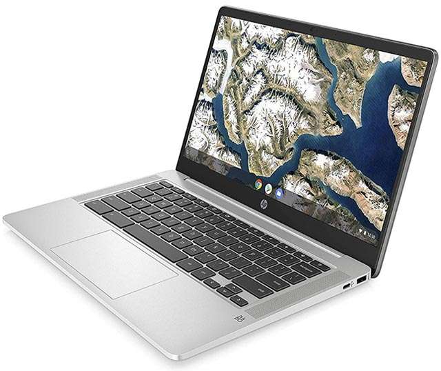 Il notebook HP Chromebook 14a con display da 14 pollici e sistema operativo ChromeOS