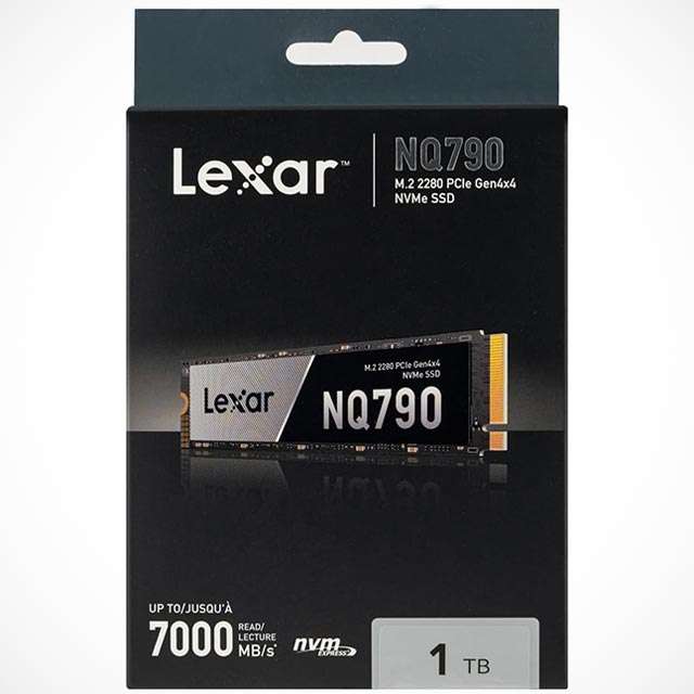 La confezione di Lexar SQ790, unità SSD nella versione da 1 TB