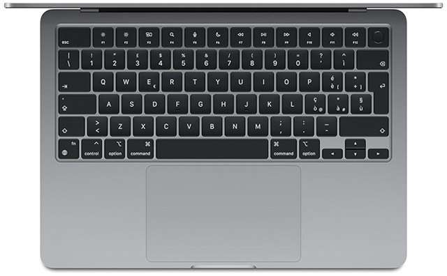 Il nuovo MacBook Air con chip Apple M3 nella colorazione Grigio siderale