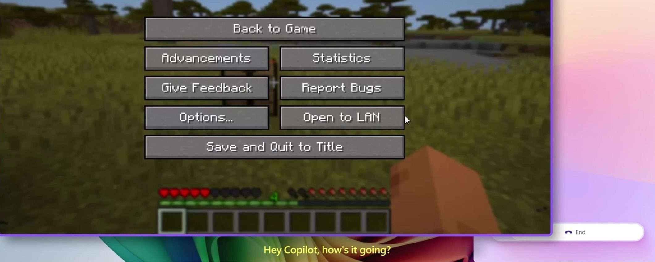Copilot di Microsoft arriva su Minecraft per aiutare i giocatori
