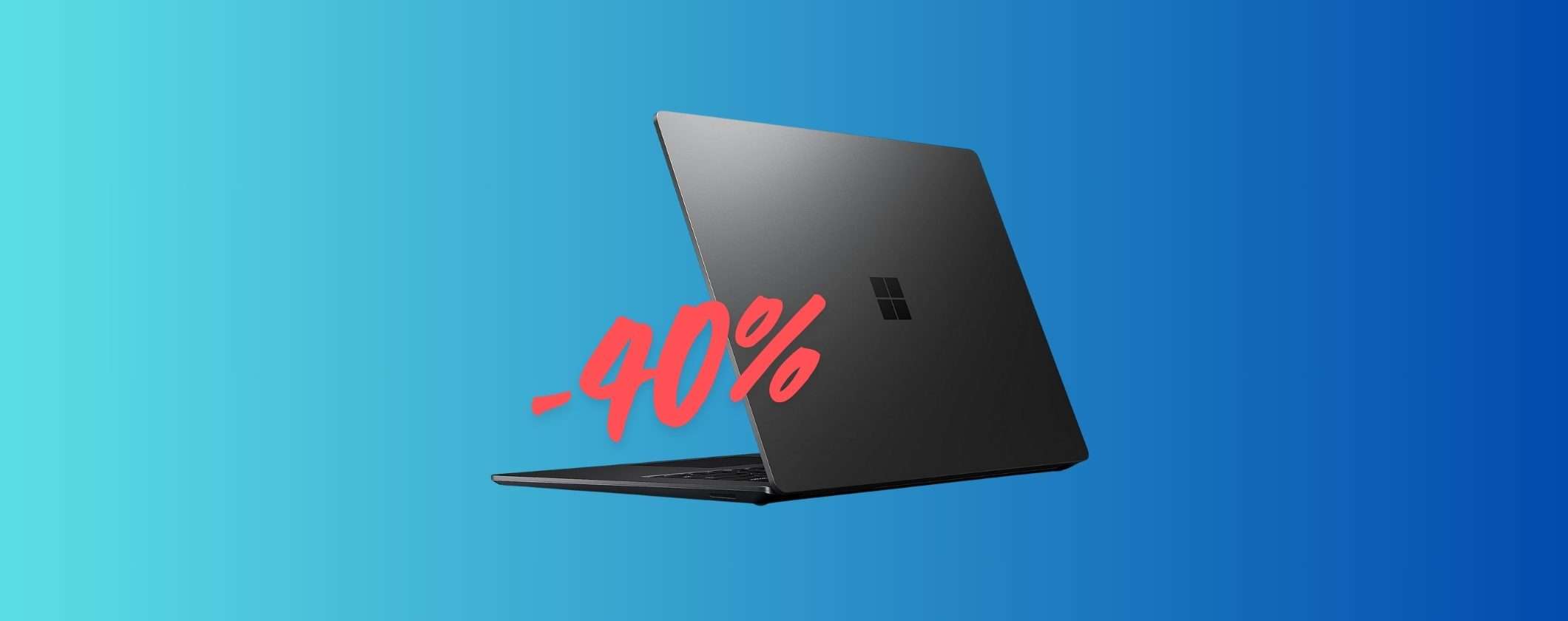 Microsoft Surface Laptop 5: -40% su Amazon per poco tempo