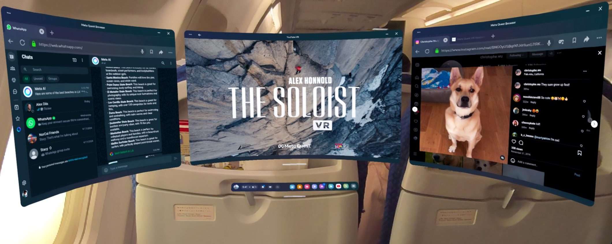 Visori Meta Quest, in arrivo la modalità viaggio (anche in aereo)