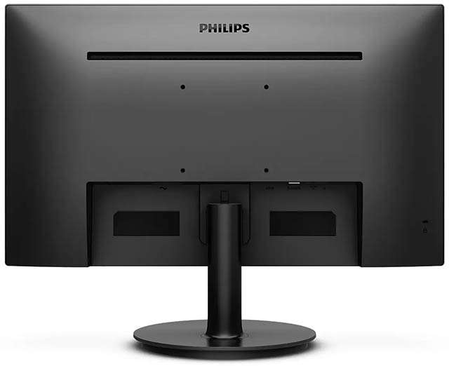 Il pannello posteriore del monitor Philips 241V8LA da 24 pollici