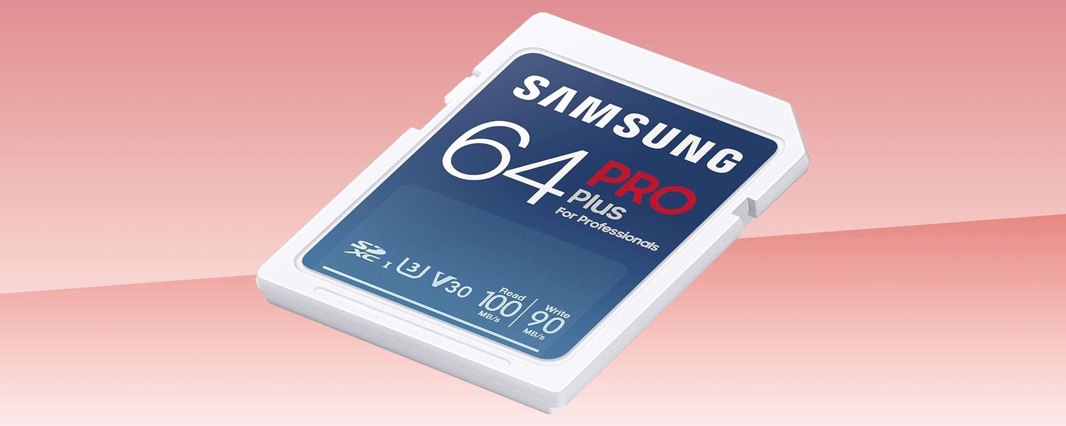 Samsung PRO Plus: SD professionale da 64 GB a 10€