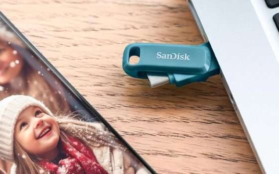 Pendrive SanDisk 128GB (2-in-1, USB-C USB-A) al minimo storico