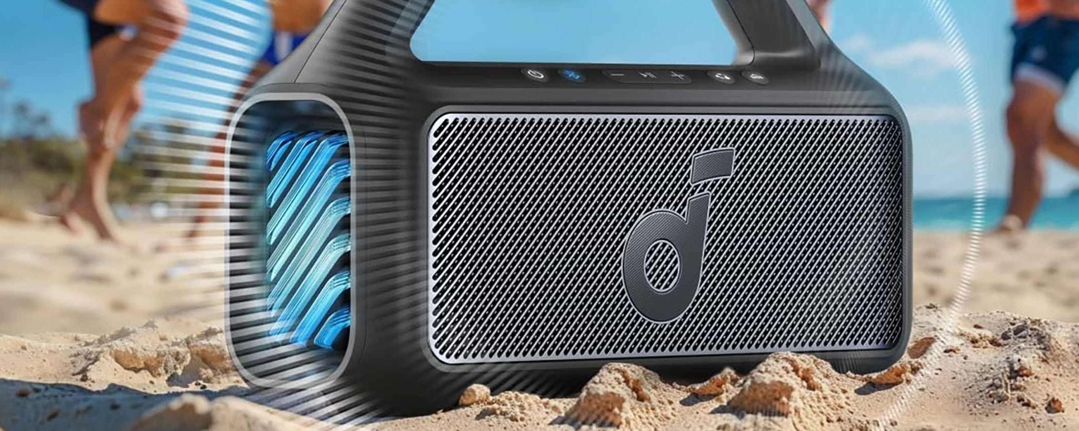 -30€ per la cassa Bluetooth da 80 W impermeabile e che galleggia