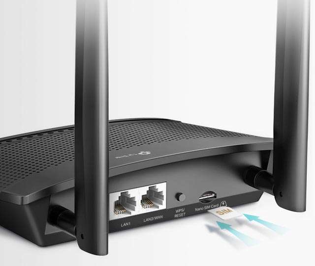 TP-Link TL-MR110, router 4G-LTE con Wi-Fi, due antenne e collegamento supportato per un massimo di 32 dispositivi